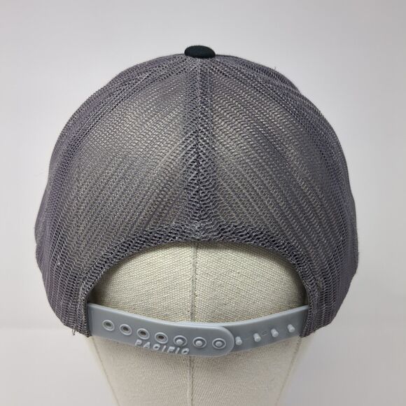 Steelhead Metal Corp. Snapback Trucker Hat Black One Size Mesh Back - Picture 6 of 10